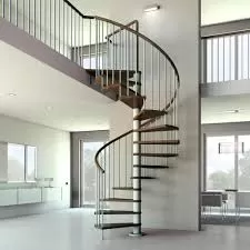 ခမ်းနား ထည်ဝါ လှပသော Spiral Stair -ကြောင်လိမ်လှေခါး နှင့် Circular Stair တွက်နည်း